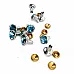 8 mm 12 L  Rhinestone Rivet R0024