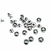 Rhinestone Flowers Patterned Rivet 10 mm 16 L (250 pcs / Package) R0030