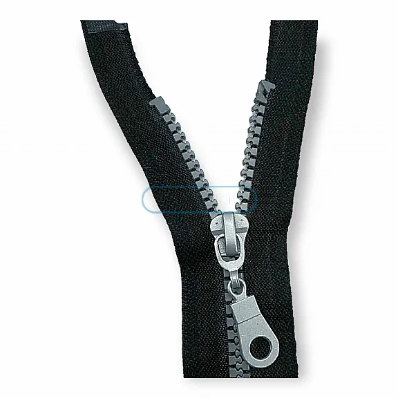80 cm #5 31,50" Molded Plastic Jacket Zipper Metalized Teeth Open End Separated ZPK0080T5K 80 cm #5 31,50" Molded Plastic Jacket Zipper Metalized Teeth Open End Separated ZPK0080T5K