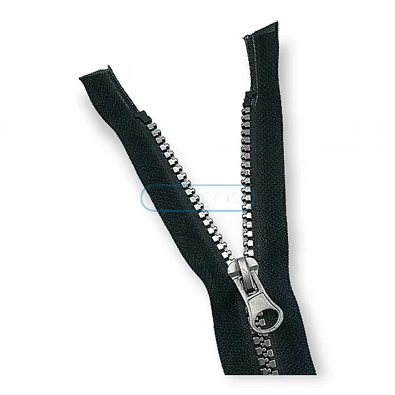 80 cm #5 31,50" Molded Plastic Jacket Zipper Metalized Teeth Open End Separated ZPK0080T5K 80 cm #5 31,50" Molded Plastic Jacket Zipper Metalized Teeth Open End Separated ZPK0080T5K