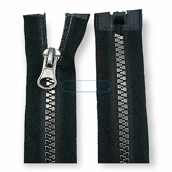80 cm #5 31,50" Molded Plastic Jacket Zipper Metalized Teeth Open End Separated ZPK0080T5K 80 cm #5 31,50" Molded Plastic Jacket Zipper Metalized Teeth Open End Separated ZPK0080T5K