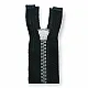 80 cm #5 31,50" Molded Plastic Jacket Zipper Metalized Teeth Open End Separated ZPK0080T5K 80 cm #5 31,50" Molded Plastic Jacket Zipper Metalized Teeth Open End Separated ZPK0080T5K