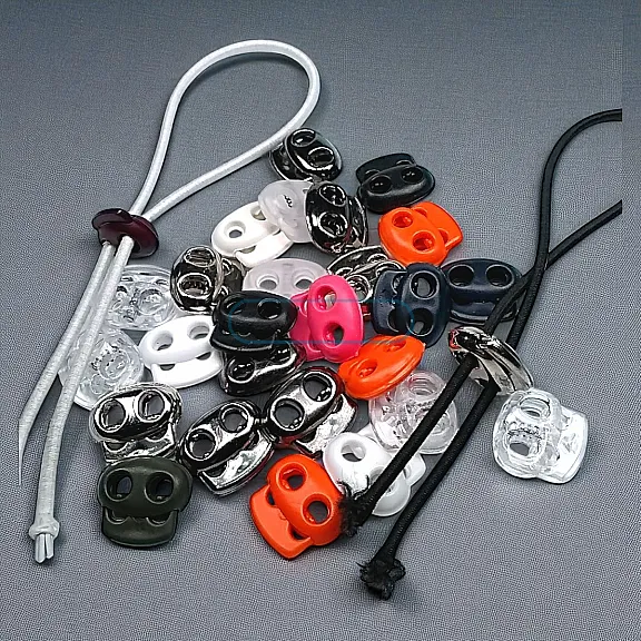 Plastik Stoper İki Delikli 4 mm Delik Çaplı Üstten Basmalı - Ay Model Stoper H002807