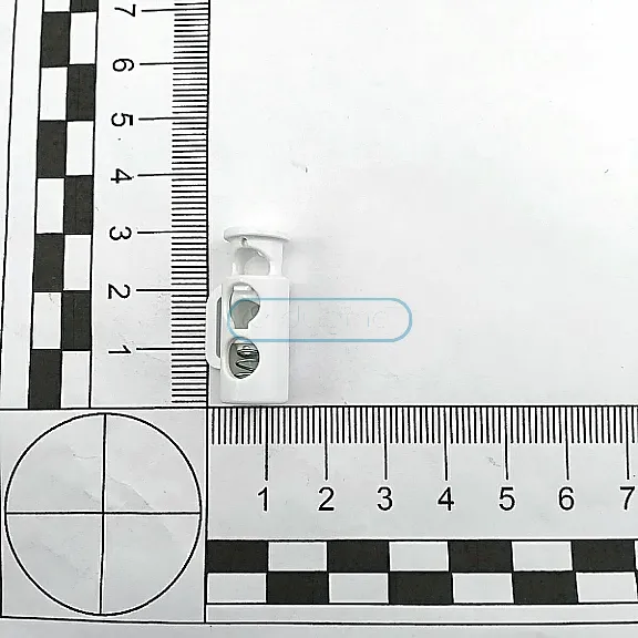 İki Delikli Plastik Stoper 6 mm Delik Çaplı Üstten Basmalı - Yandan Köprülü H005048