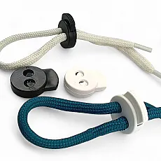 Plastic Stopper Two Hole 6 mm Hole Diameter Top Press - Circile Model Stopper H008023B