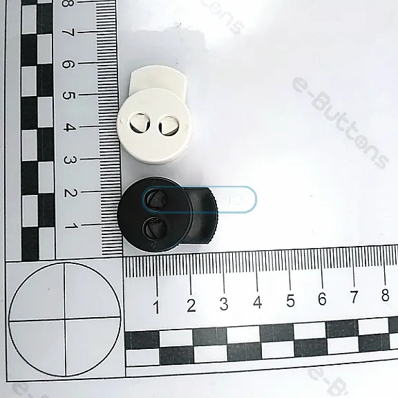 Plastic Stopper Two Hole 6 mm Hole Diameter Top Press - Circile Model Stopper H008023B