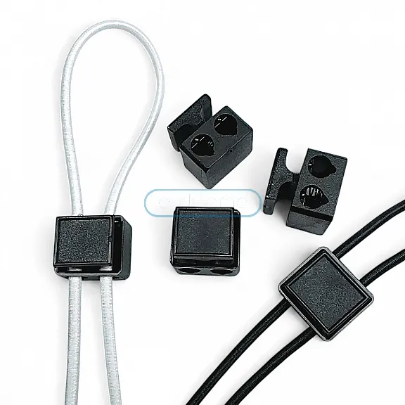 Two Hole Plastic Stopper 5 mm Hole Diameter Top Press Stopper H008505
