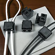 İki Delikli Plastik Stoper 5 mm Delik Çaplı Üstten Basmalı Stoper H008505