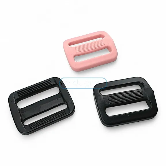 Strap Adjustment Buckle 2.5 cm - 1" Plastic Lightweight Center Curved H002822