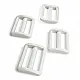 Strap Adjustment Buckle 2 cm - 0,79" Plastic Light Center Curved H002909