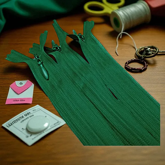 40 cm Closed End (Bottom) Hidden Tulle Zipper  ZPHSN0040TUL