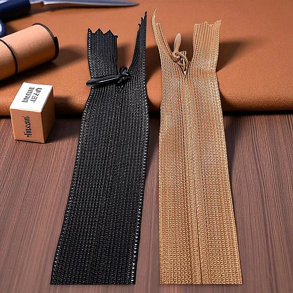 50 cm Closed End (Bottom) Hidden Tulle Zipper  ZPHSN0050TUL