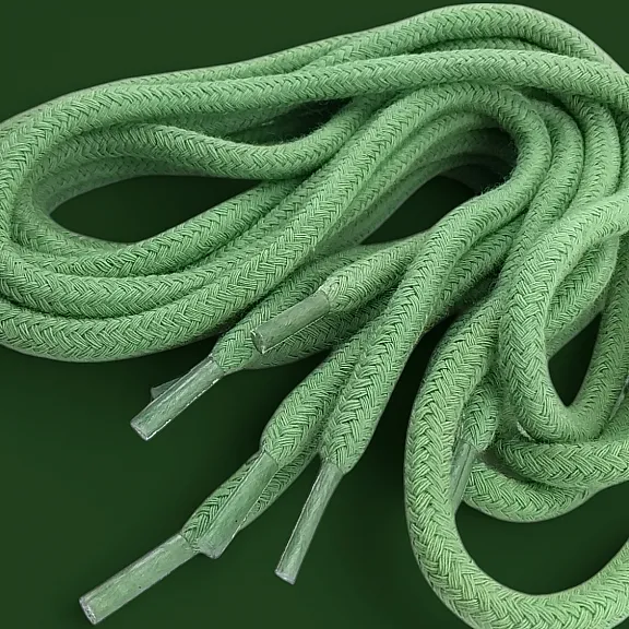 Braided Cord 130 cm - 1,42 yd Cotton Pistachio Green PROMO PROMOYKRD00PFGreen