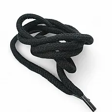 Braided Cord 130 cm - 1,42 yd Cotton Black Tres Cord 100 Pcs YKRD00PBlack