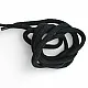 Braided Cord 130 cm - 1,42 yd Cotton Black Tres Cord 100 Pcs YKRD00PBlack
