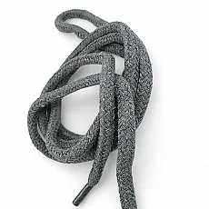 Braided Cord 130 cm - 1,42 yd Cotton Dark Grey Tres Cord 100 Pcs YKRD00PDGrey