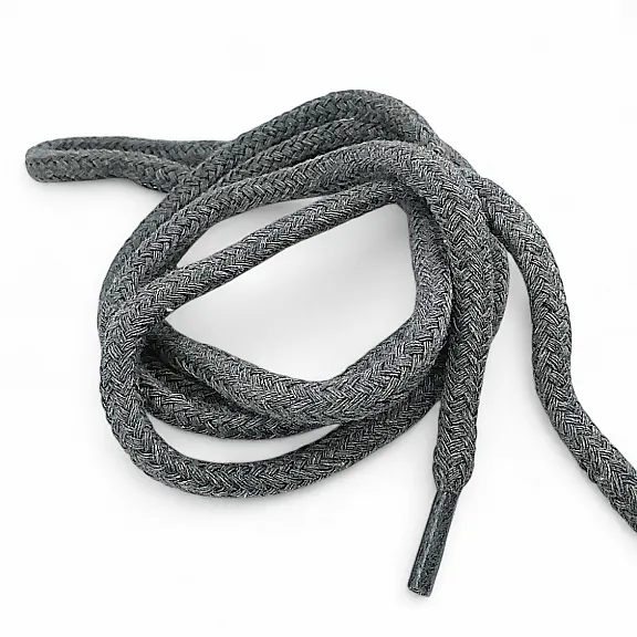 Yuvarlak Kordon 130 cm Pamuk Koyu Gri Tres Kordon 100 Ad YKRD00PDGrey