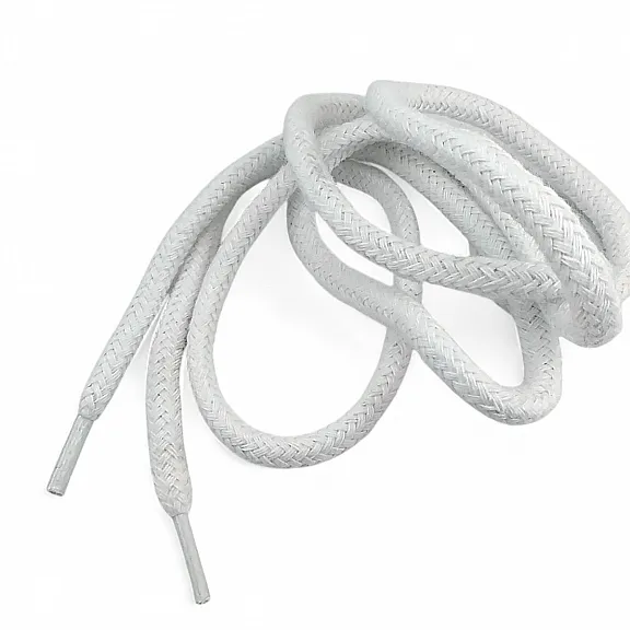 Braided Cord 130 cm - 1,42 yd Cotton Optic White Tres Cord 100 Pcs YKRD00PAbej
