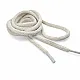Braided Cord 130 cm - 1,42 yd Cotton Regular White Tres Cord 100 Pcs YKRD00PAbej