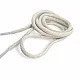 Braided Cord 130 cm - 1,42 yd Cotton Regular White Tres Cord 100 Pcs YKRD00PAbej