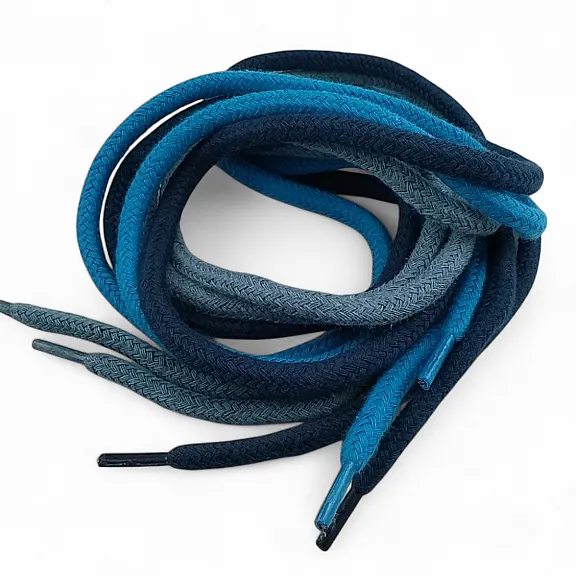Braided Cord 130 cm - 1,42 yd Cotton Turquoise Tres Cord 100 Pcs YKRD00PTrq