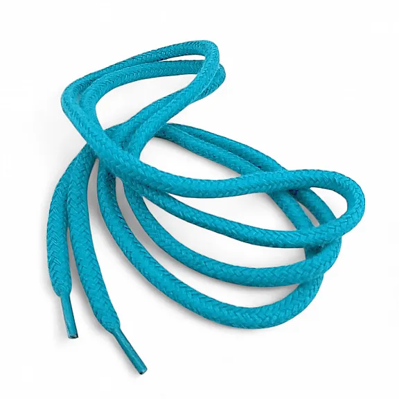 Braided Cord 130 cm - 1,42 yd Cotton Turquoise Tres Cord 100 Pcs YKRD00PTrq