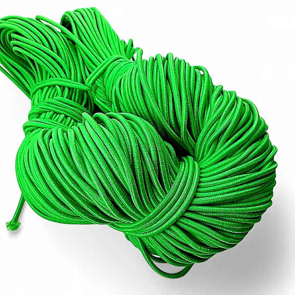 Neon Green Braided Elastic 100mt Bundle LYV000NEONGREEN