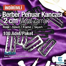 Kanca Toka 2 cm İçi Dişli Penuar Kancası Y00013