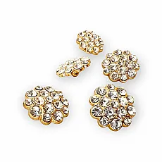 23 mm 36 boy Taşlı Düğme Siyah ve Beyaz Taşlı Düğme Ceket ve Kaban Düğmesi PBT0024