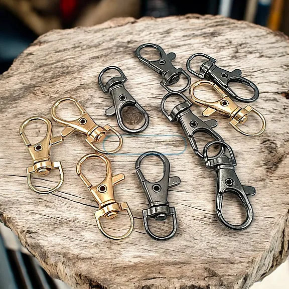 9 mm Paris Hook Spring Swivel Hooks - Keychain Hook  100 Pcs/packet A 510