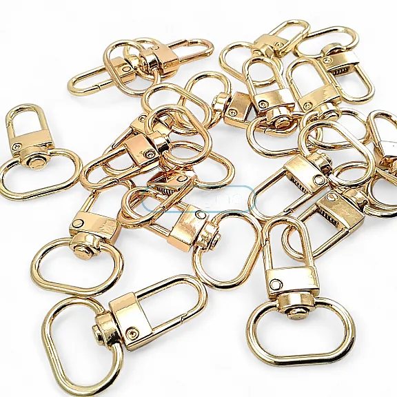 1.5 cm Keychain Hook Gold Color Parrot Hook 50 Pieces / Pack A 546 PROMO