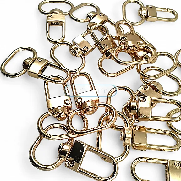 1.5 cm Keychain Hook Gold Color Parrot Hook 50 Pieces / Pack A 546 PROMO