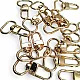1.5 cm Keychain Hook Gold Color Parrot Hook 50 Pieces / Pack A 546 PROMO