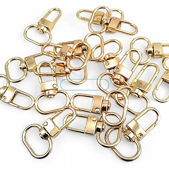 1.5 cm Keychain Hook Gold Color Parrot Hook 50 Pieces / Pack A 546 PROMO