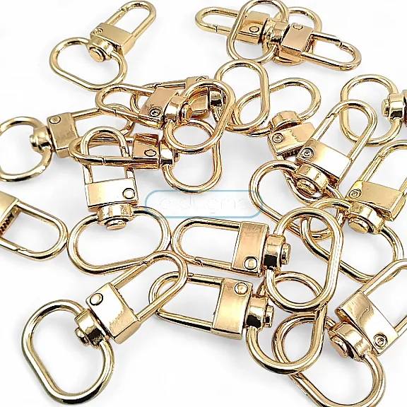 1.5 cm Keychain Hook Gold Color Parrot Hook 50 Pieces / Pack A 546 PROMO