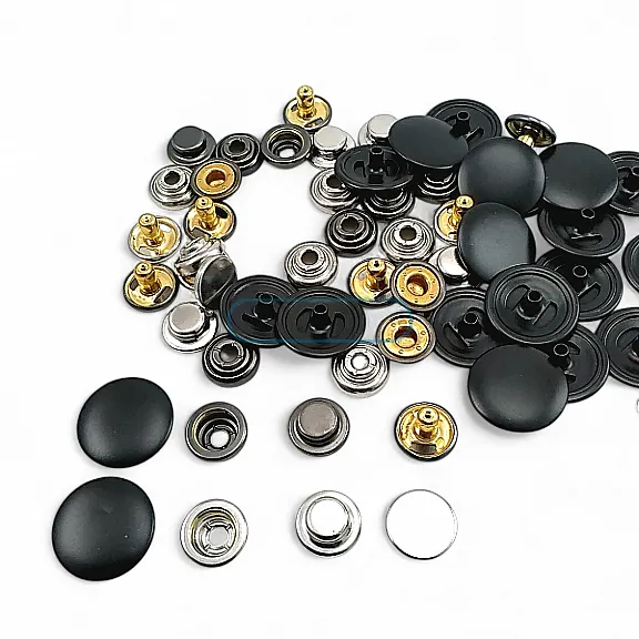 15 mm Cap Italian Style Domed Coat Snap Button - Snap Deluxe Series 1200 (500 Pieces / Pack) DLX001200PROMO