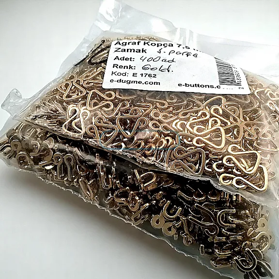 Agraf 7,5 mm Metal Zamak Promo Paket 200 Adet E 1762PROMO