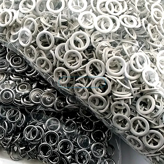 8 mm Bebe Çıt Çıtı 250 Adet Kemik Renk Klikıt Çıtçıt ERBCLK0008PKKemik