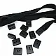 Cord End Sew-On - Cube Shape Matte Black 50 pcxs/Packet Entry 7.5 mm - 0,27" PROMOART0034