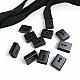 Cord End Sew-On - Cube Shape Matte Black 50 pcxs/Packet Entry 7.5 mm - 0,27" PROMOART0034