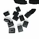 Cord End Sew-On - Cube Shape Matte Black 50 pcxs/Packet Entry 7.5 mm - 0,27" PROMOART0034