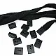 Cord End Sew-On - Cube Shape Matte Black 50 pcxs/Packet Entry 7.5 mm - 0,27" PROMOART0034