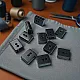 Cord End Sew-On - Cube Shape Matte Black 50 pcxs/Packet Entry 7.5 mm - 0,27" PROMOART0034