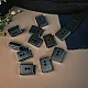 Cord End Sew-On - Cube Shape Matte Black 50 pcxs/Packet Entry 7.5 mm - 0,27" PROMOART0034