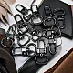 1,5 cm -0.6" Keychain Hook Black Nickel Color Parrot Hook 50 Pieces / Pack A 546 PROMO1