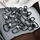 1,5 cm -0.6" Keychain Hook Black Nickel Color Parrot Hook 50 Pieces / Pack A 546 PROMO1