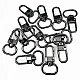 1,5 cm -0.6" Keychain Hook Black Nickel Color Parrot Hook 50 Pieces / Pack A 546 PROMO1
