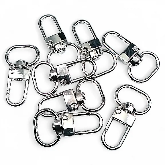 Parrot Hook 1,5 cm -0.6" Keychain Hook Nickel Color 50 Pieces / Pack A 546 PROMO2