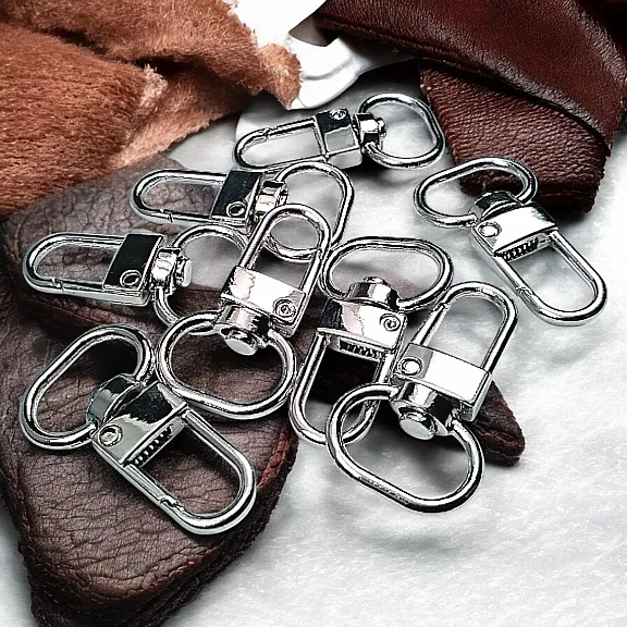 Parrot Hook 1,5 cm -0.6" Keychain Hook Nickel Color 50 Pieces / Pack A 546 PROMO2