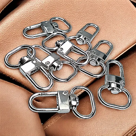 Parrot Hook 1,5 cm -0.6" Keychain Hook Nickel Color 50 Pieces / Pack A 546 PROMO2